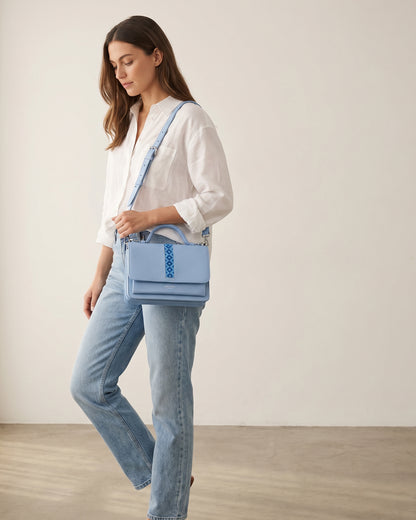 Top Handle with Flap Beaded