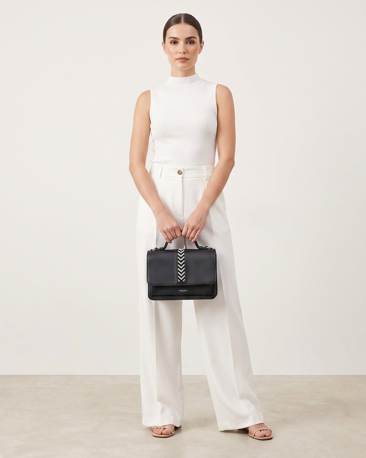 Top Handle with Flap Beaded