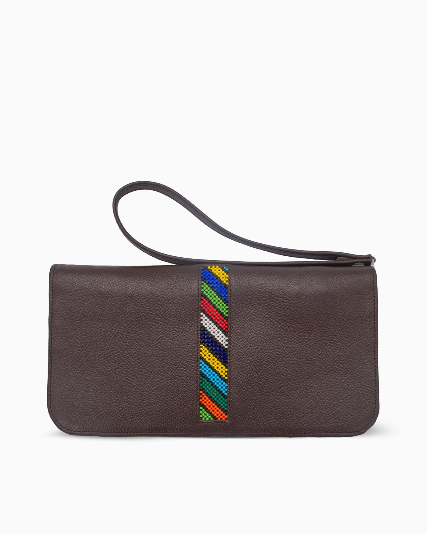 Travel Wallet With Zip Beaded