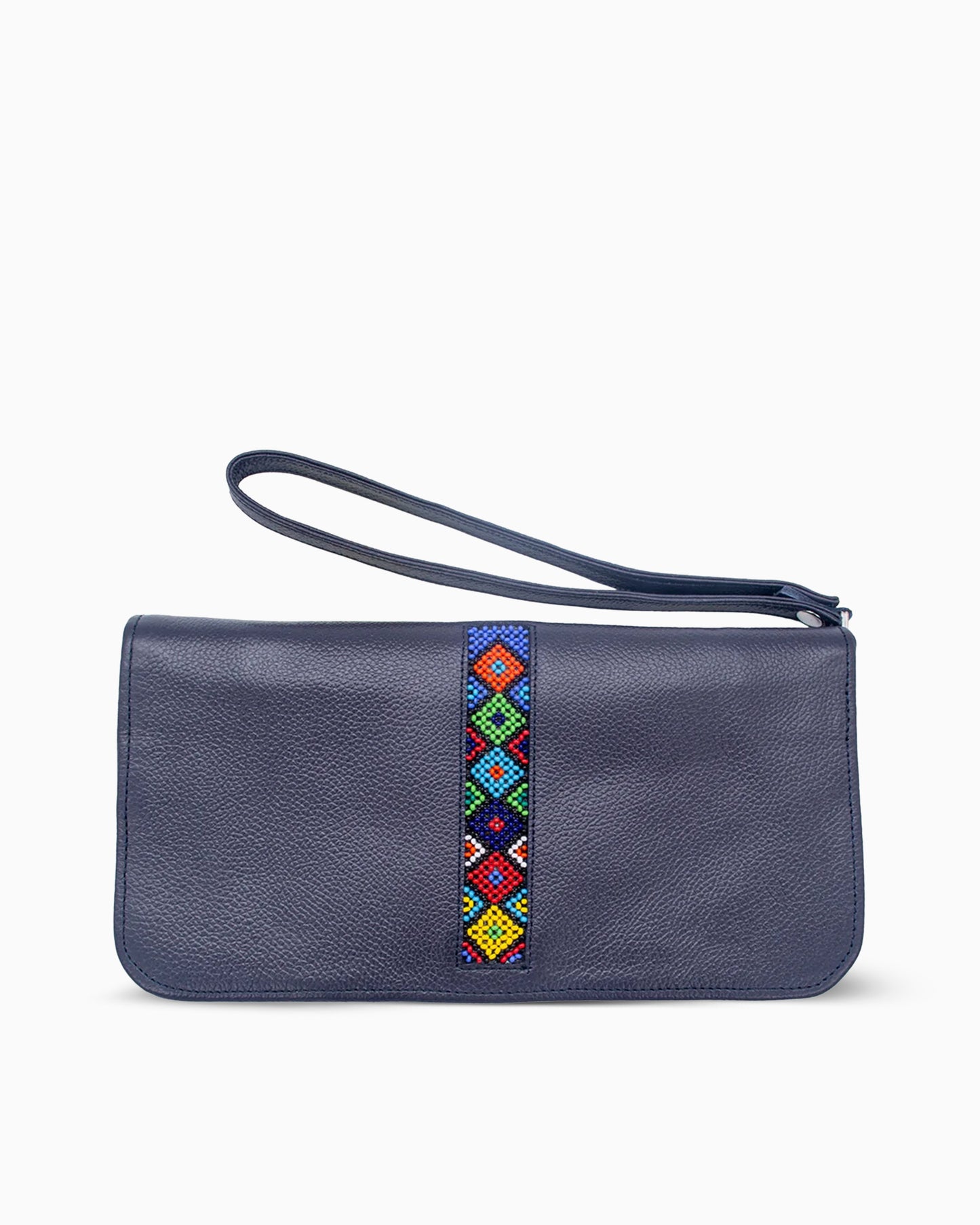 Travel Wallet With Zip Beaded