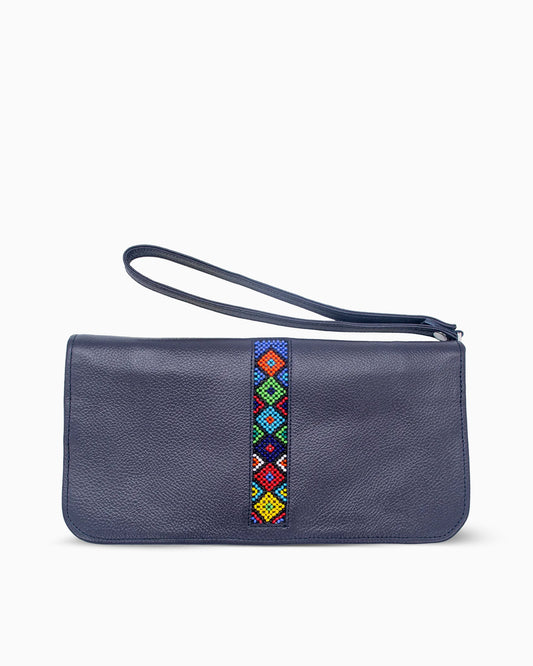 Travel Wallet With Zip Beaded