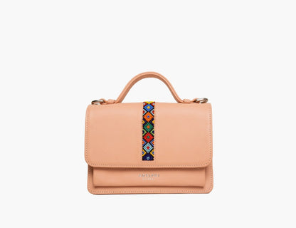 Top Handle with Flap Beaded