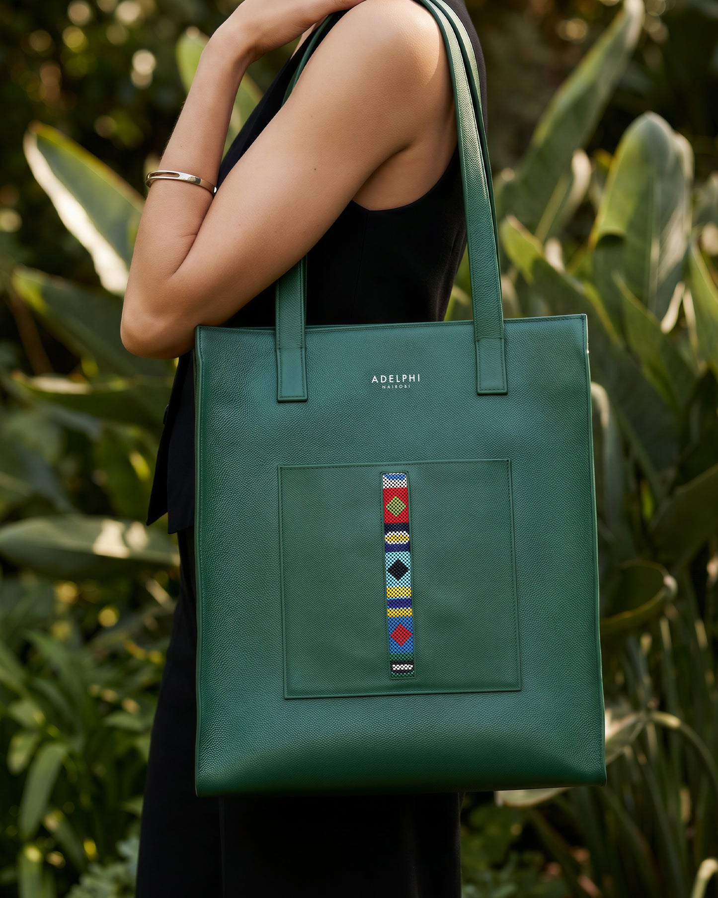 Vertical Tote Beaded