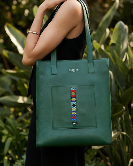 Vertical Tote Beaded